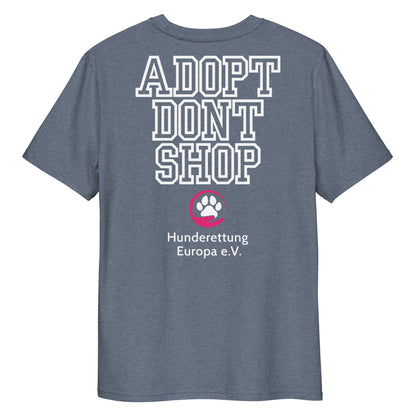 ADOPT DONT SHOP X Hunderettung Europa e.V. Unisex-Bio-Baumwoll-T-Shirt