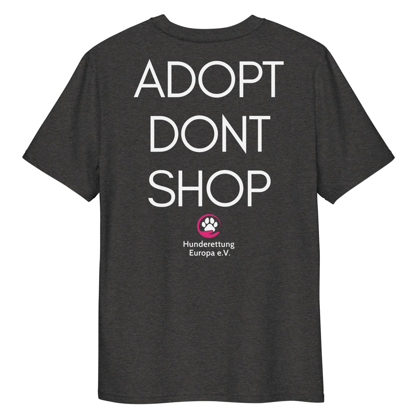ADOPTDONTSHOP X Hunderettung Europa e.V.  Bio-Baumwoll-T-Shirt