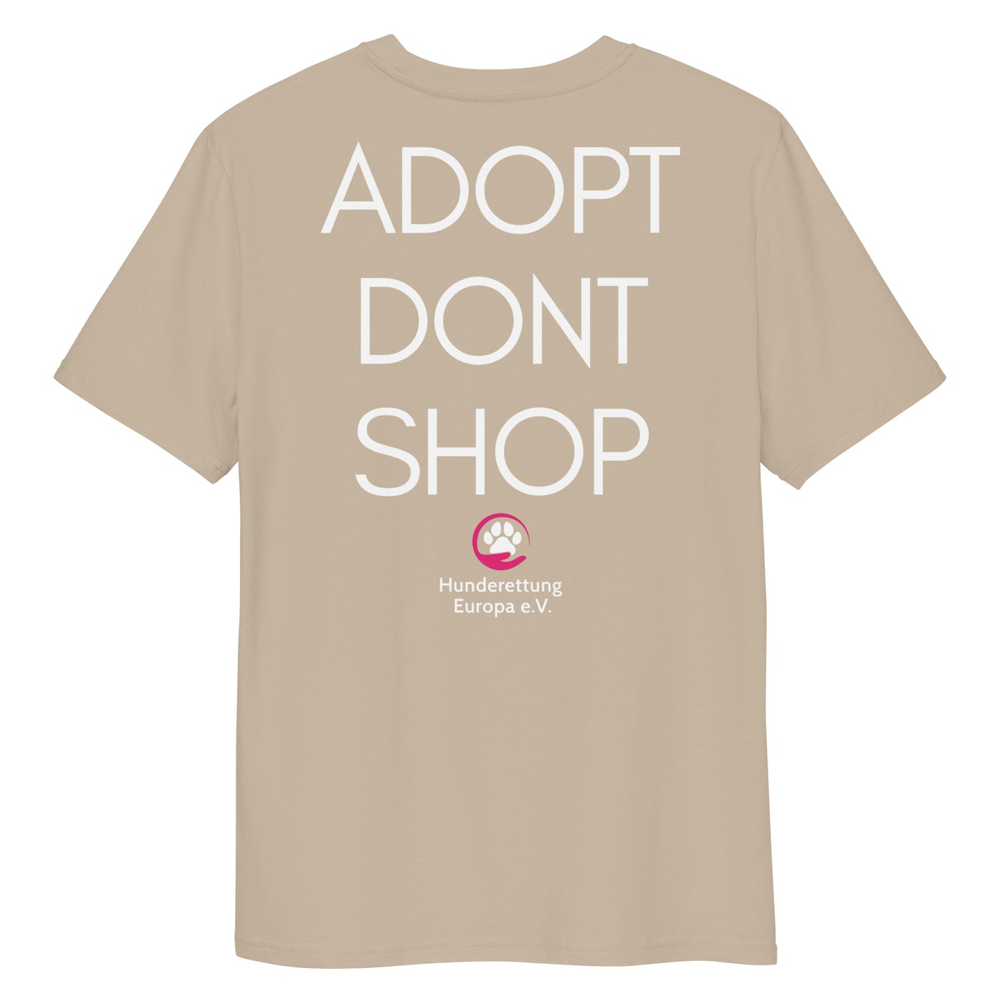 ADOPTDONTSHOP X Hunderettung Europa e.V.  Bio-Baumwoll-T-Shirt