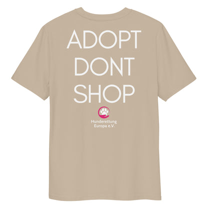 ADOPTDONTSHOP X Hunderettung Europa e.V.  Bio-Baumwoll-T-Shirt