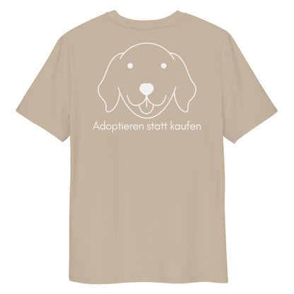 Adoptieren statt kaufen dunkel Bio-Baumwoll-T-Shirt