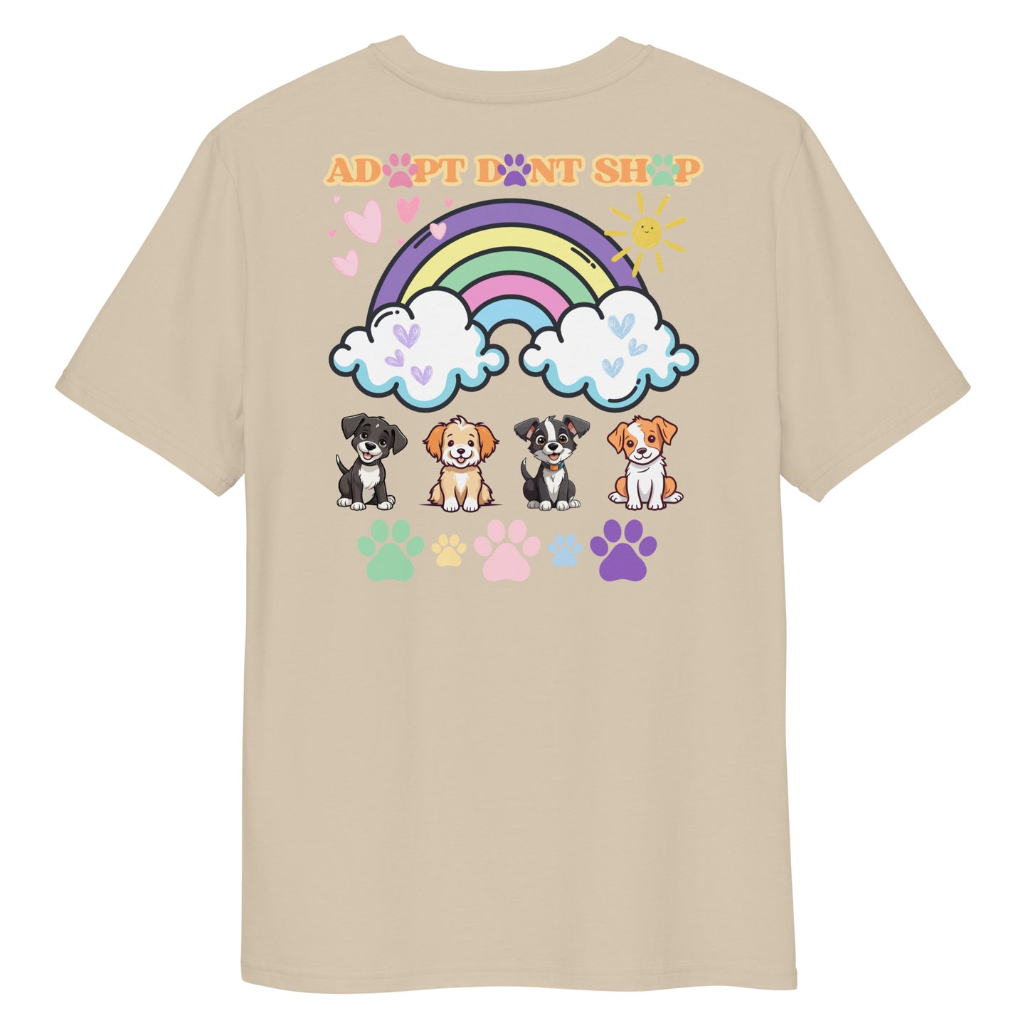 PRIDE ADOPT DONT SHOP Rainbow Bio-Baumwoll-T-Shirt