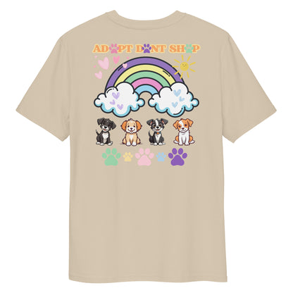 PRIDE ADOPT DONT SHOP Rainbow Bio-Baumwoll-T-Shirt