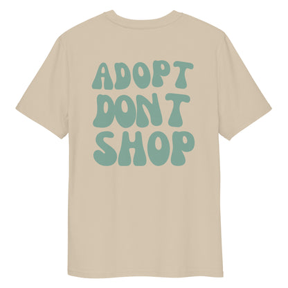 ADOPT DONT SHOP Doggo Bio-Baumwoll-T-Shirt