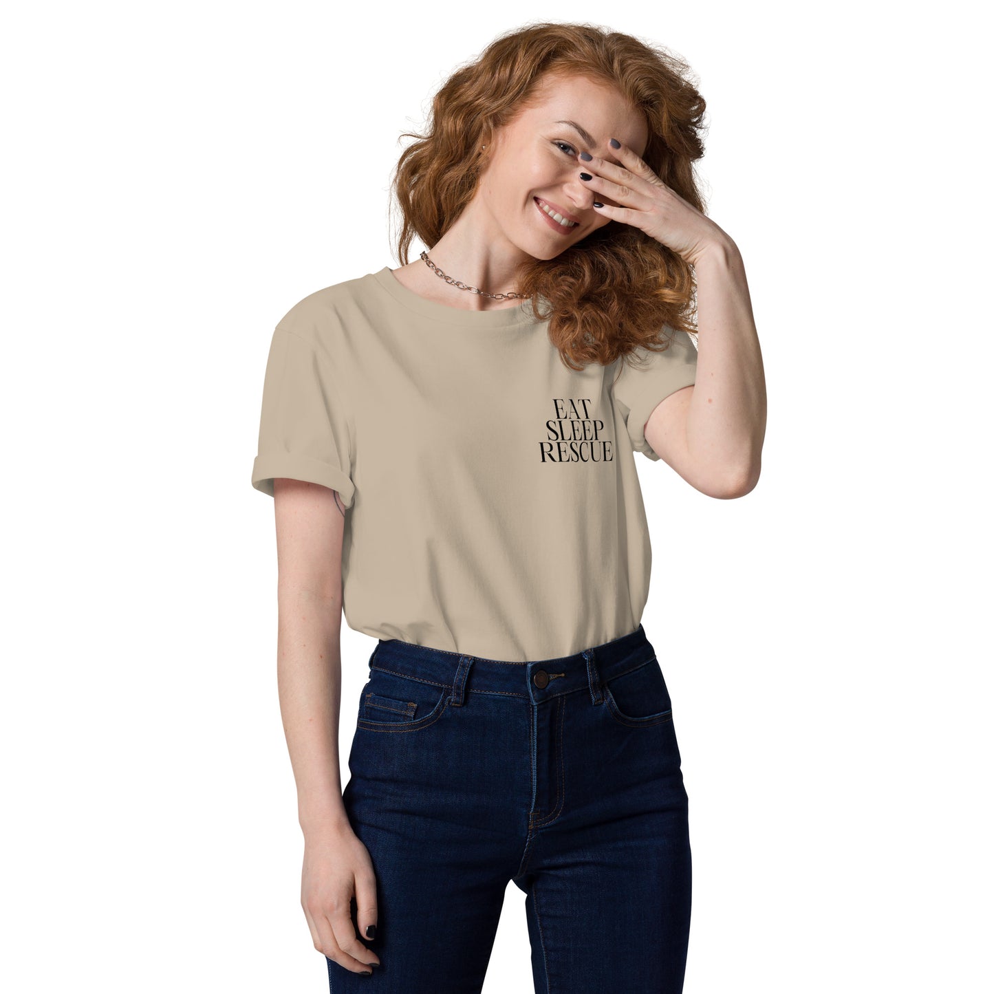 EATSLEEPRESCUE X Hunderettung Europa e.V.  Bio-Baumwoll-T-Shirt