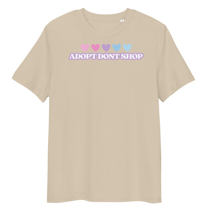 PRIDE ADOPT DONT SHOP Hearts Bio-Baumwoll-T-Shirt