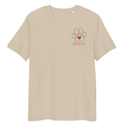 ADOPT DONT SHOP Paw Bio-Baumwoll-T-Shirt