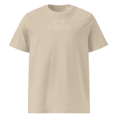 Eat Sleep Rescue // Unisex-Bio-Baumwoll-T-Shirt