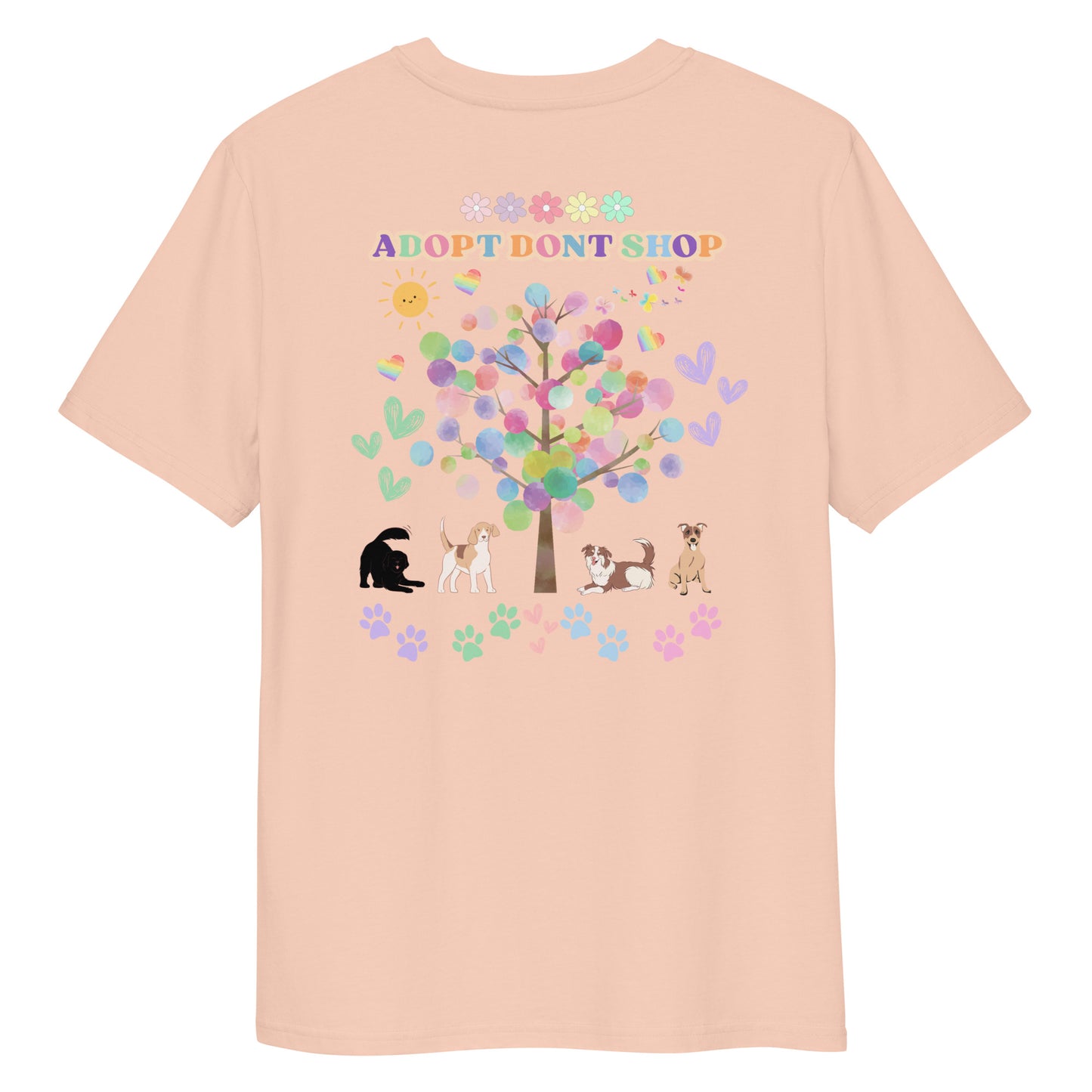 PRIDE ADOPT DONT SHOP Tree-Style Bio-Baumwoll-T-Shirt