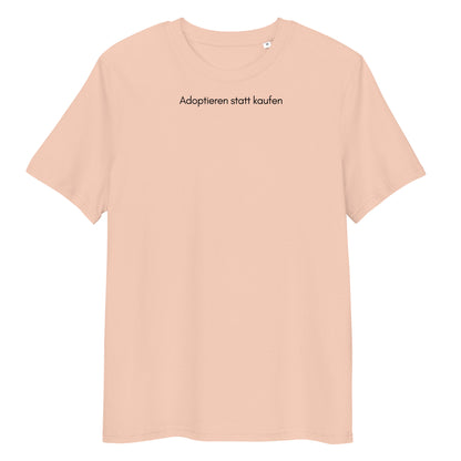 Adoptieren statt kaufen Bio-Baumwoll-T-Shirt