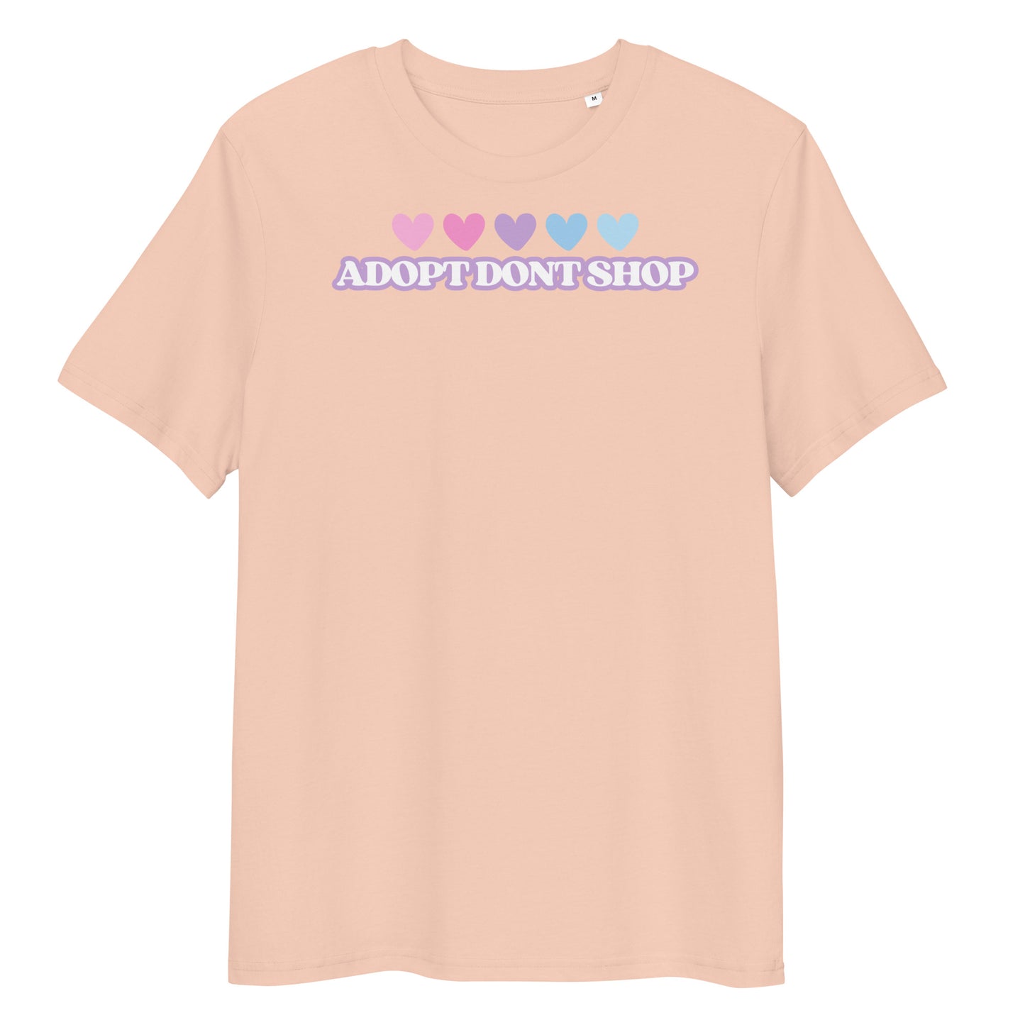 PRIDE ADOPT DONT SHOP Hearts Bio-Baumwoll-T-Shirt