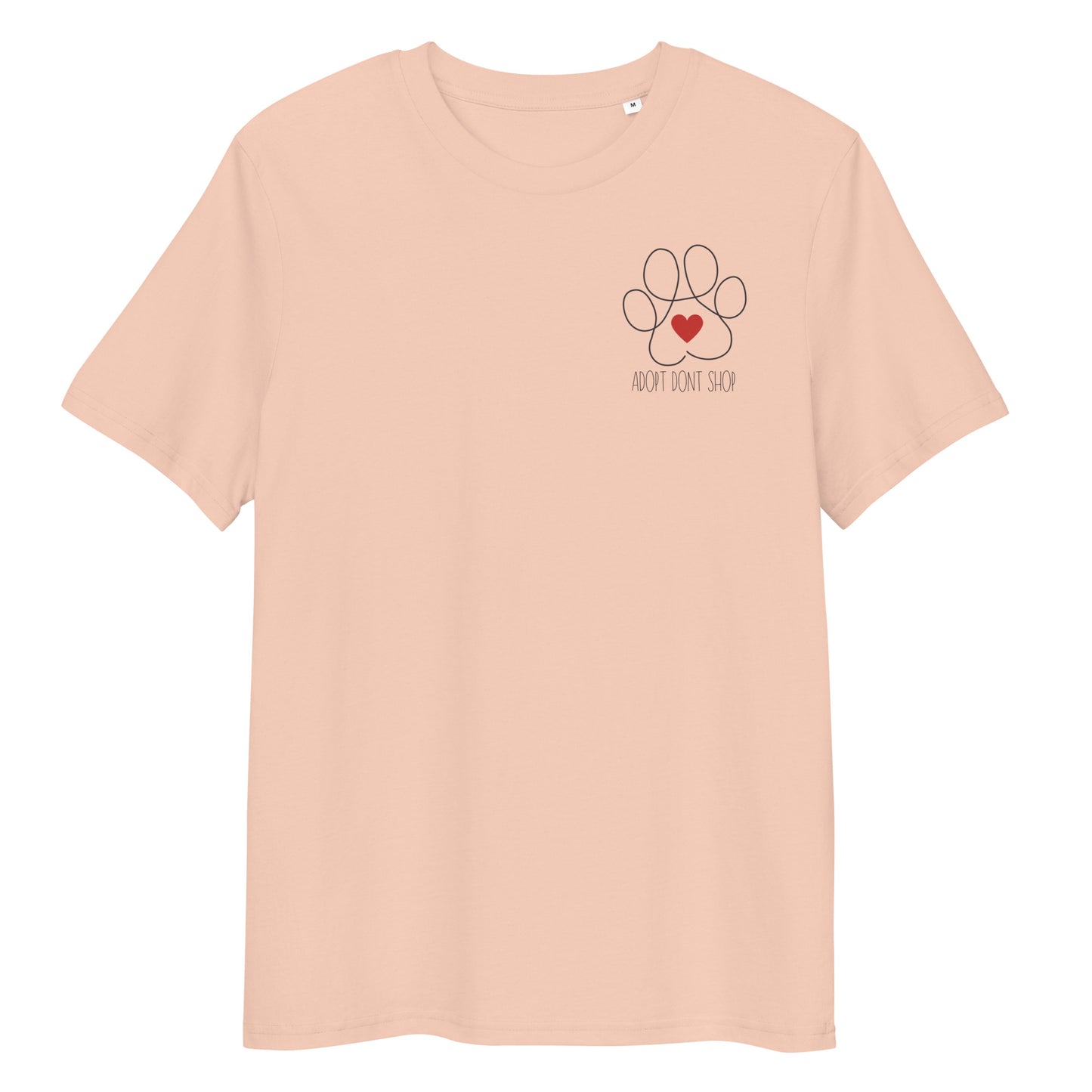 ADOPT DONT SHOP Paw Bio-Baumwoll-T-Shirt