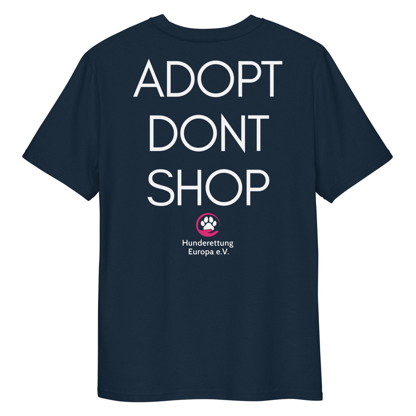 ADOPTDONTSHOP X Hunderettung Europa e.V.  Bio-Baumwoll-T-Shirt