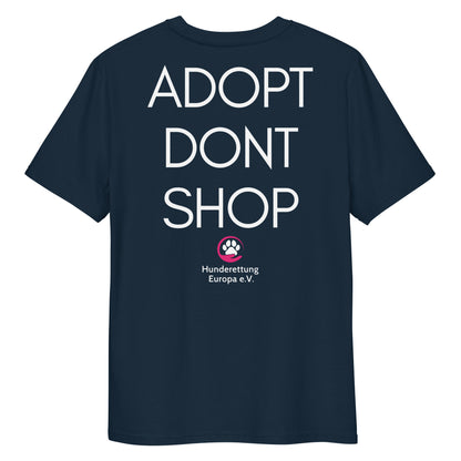 ADOPTDONTSHOP X Hunderettung Europa e.V.  Bio-Baumwoll-T-Shirt