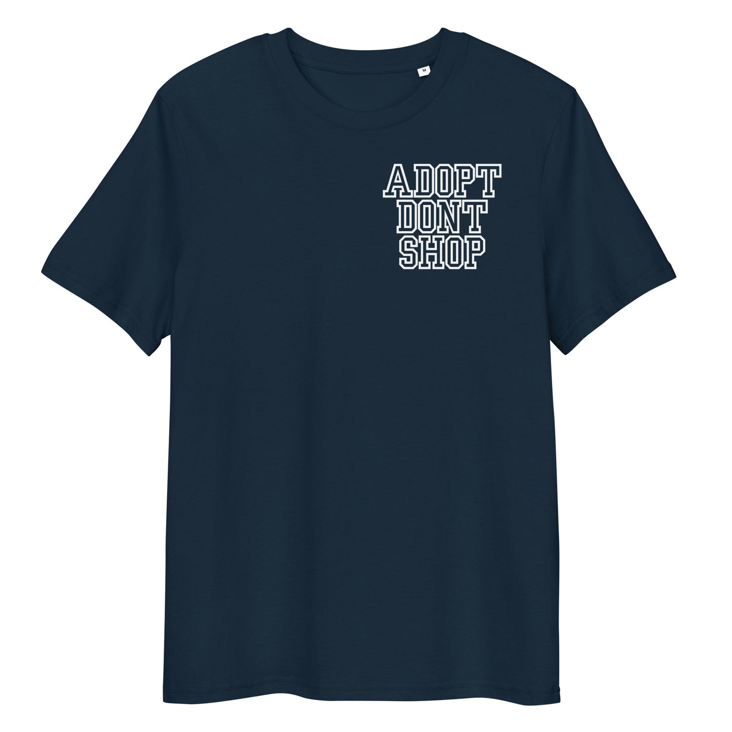 ADOPT DONT SHOP X Hunderettung Europa e.V. Unisex-Bio-Baumwoll-T-Shirt