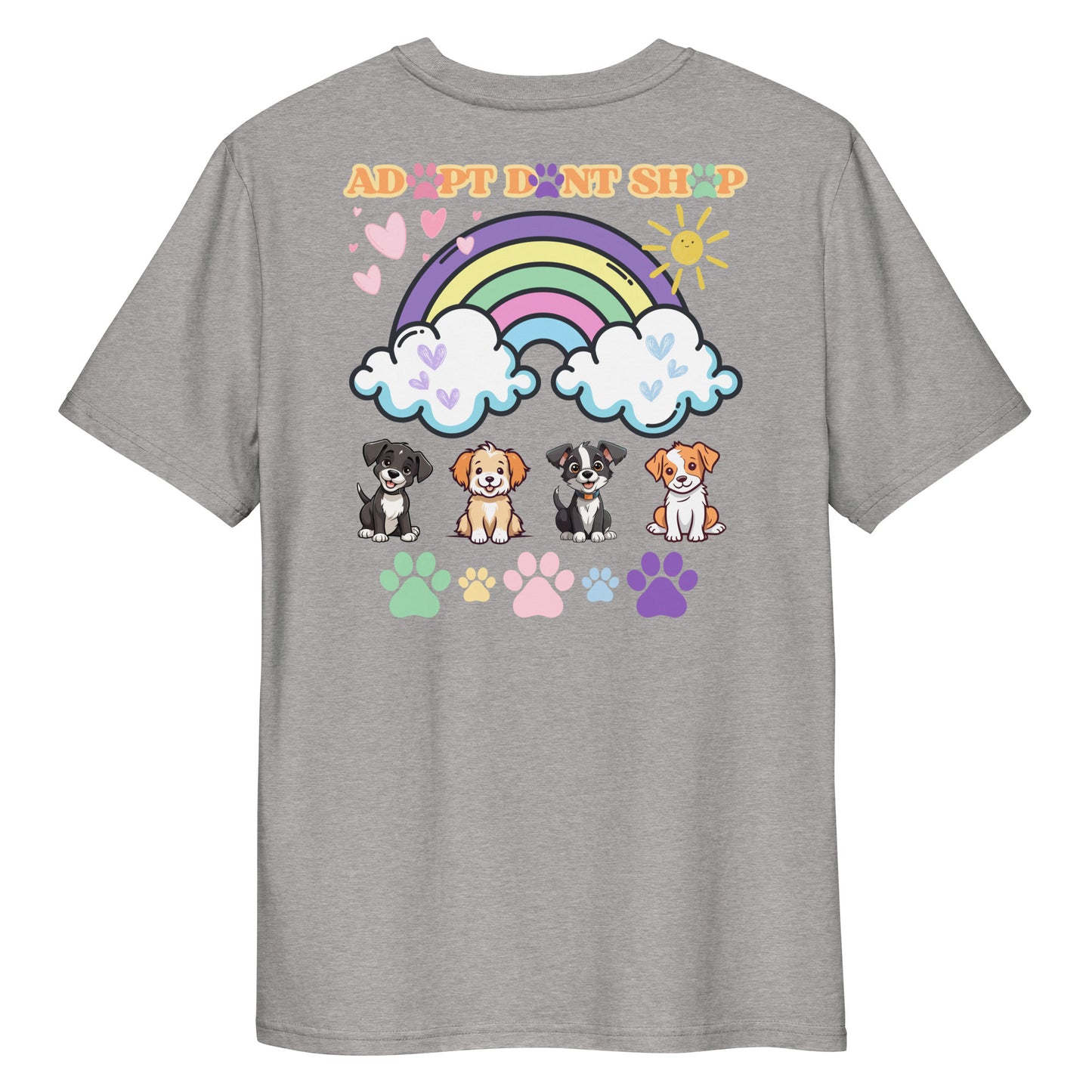 PRIDE ADOPT DONT SHOP Rainbow Bio-Baumwoll-T-Shirt