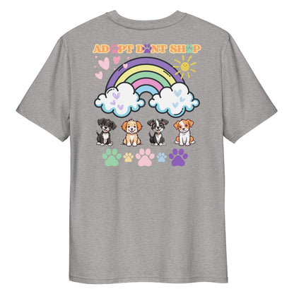 PRIDE ADOPT DONT SHOP Rainbow Bio-Baumwoll-T-Shirt