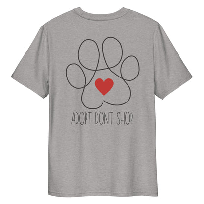 ADOPT DONT SHOP Paw Bio-Baumwoll-T-Shirt