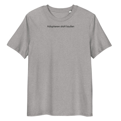 Adoptieren statt kaufen Bio-Baumwoll-T-Shirt