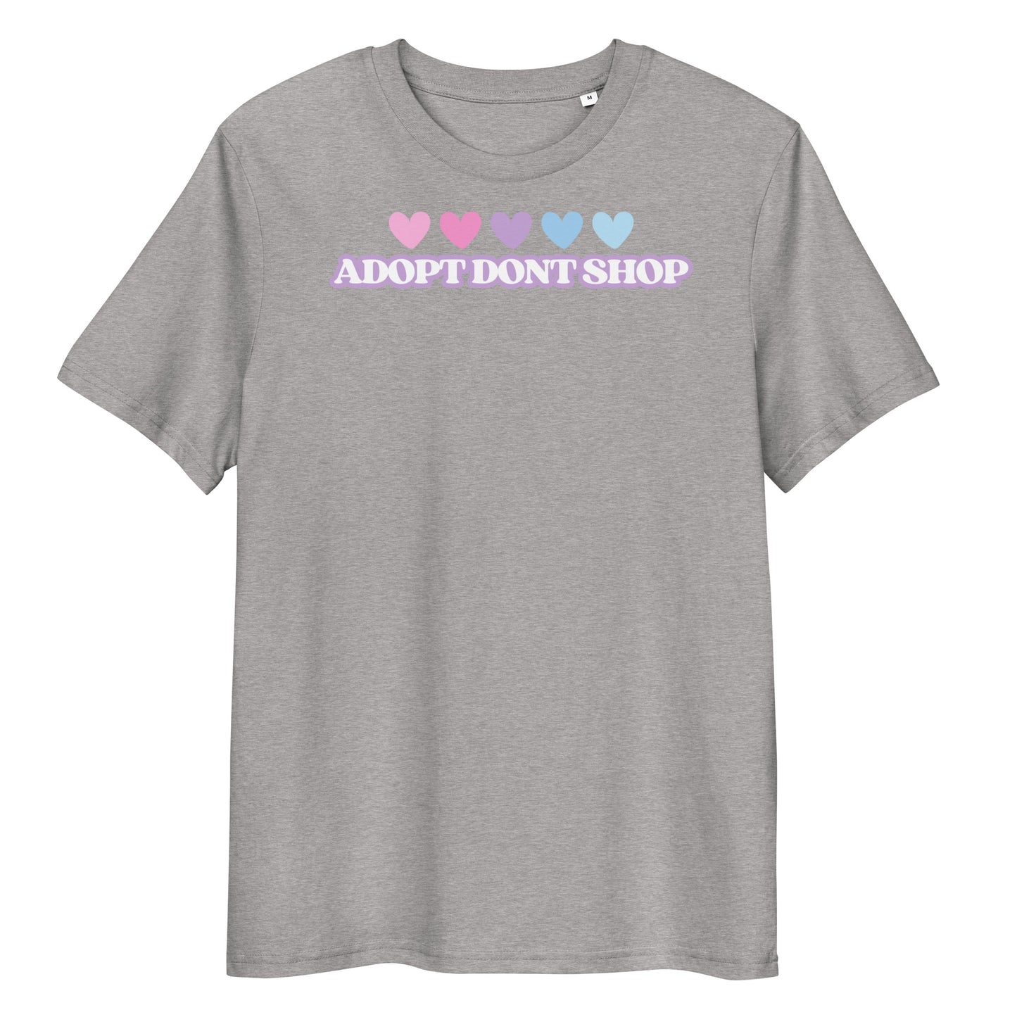PRIDE ADOPT DONT SHOP Hearts Bio-Baumwoll-T-Shirt