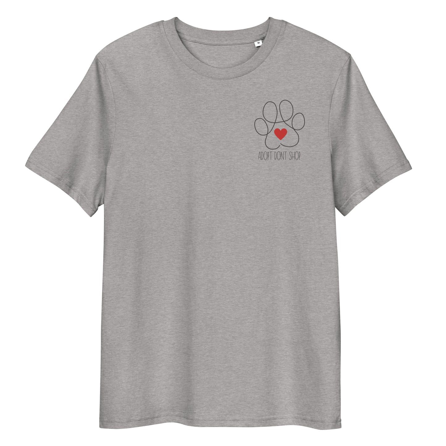 ADOPT DONT SHOP Paw Bio-Baumwoll-T-Shirt