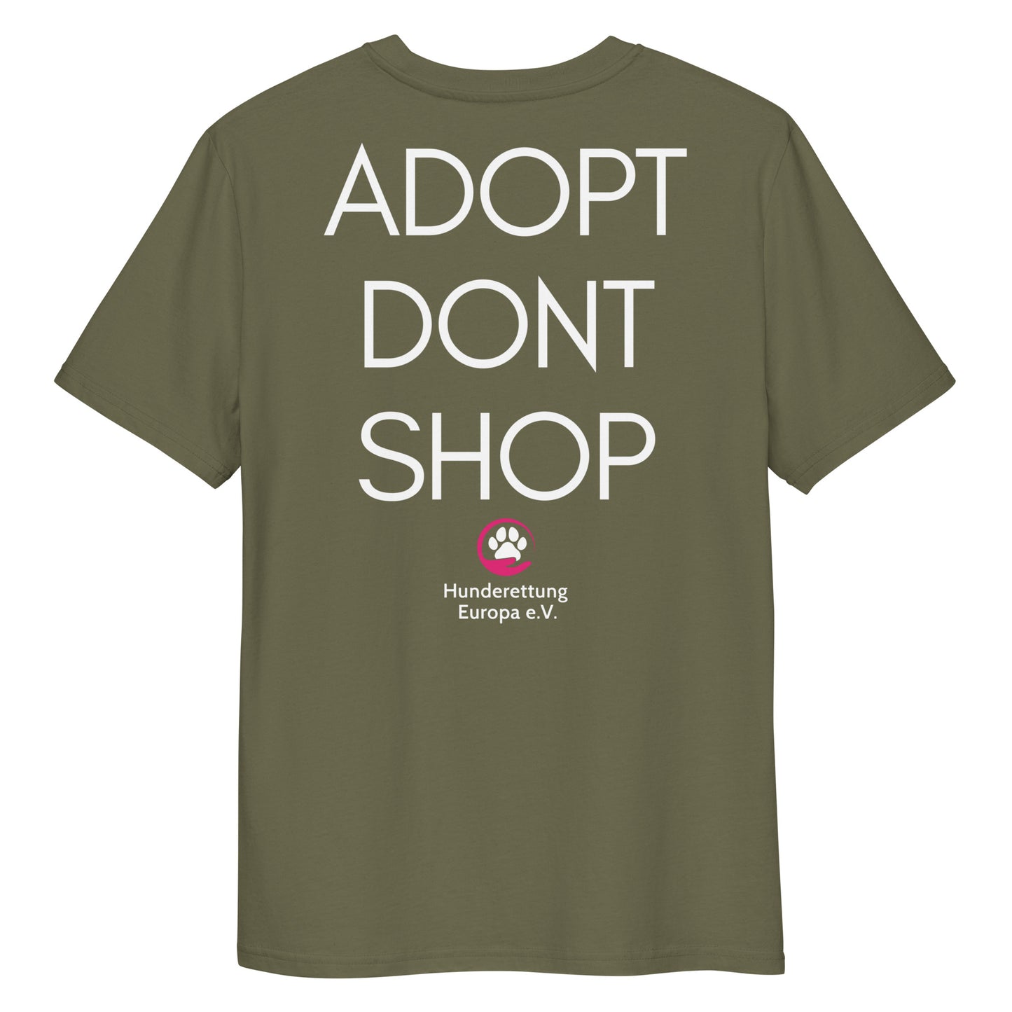 ADOPTDONTSHOP X Hunderettung Europa e.V.  Bio-Baumwoll-T-Shirt
