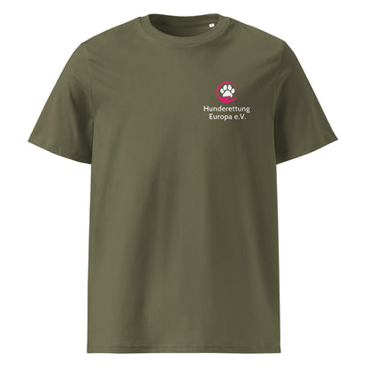 Jedes Leben zählt Hunderettung Europa e.V. // Unisex-Bio-Baumwoll-T-Shirt