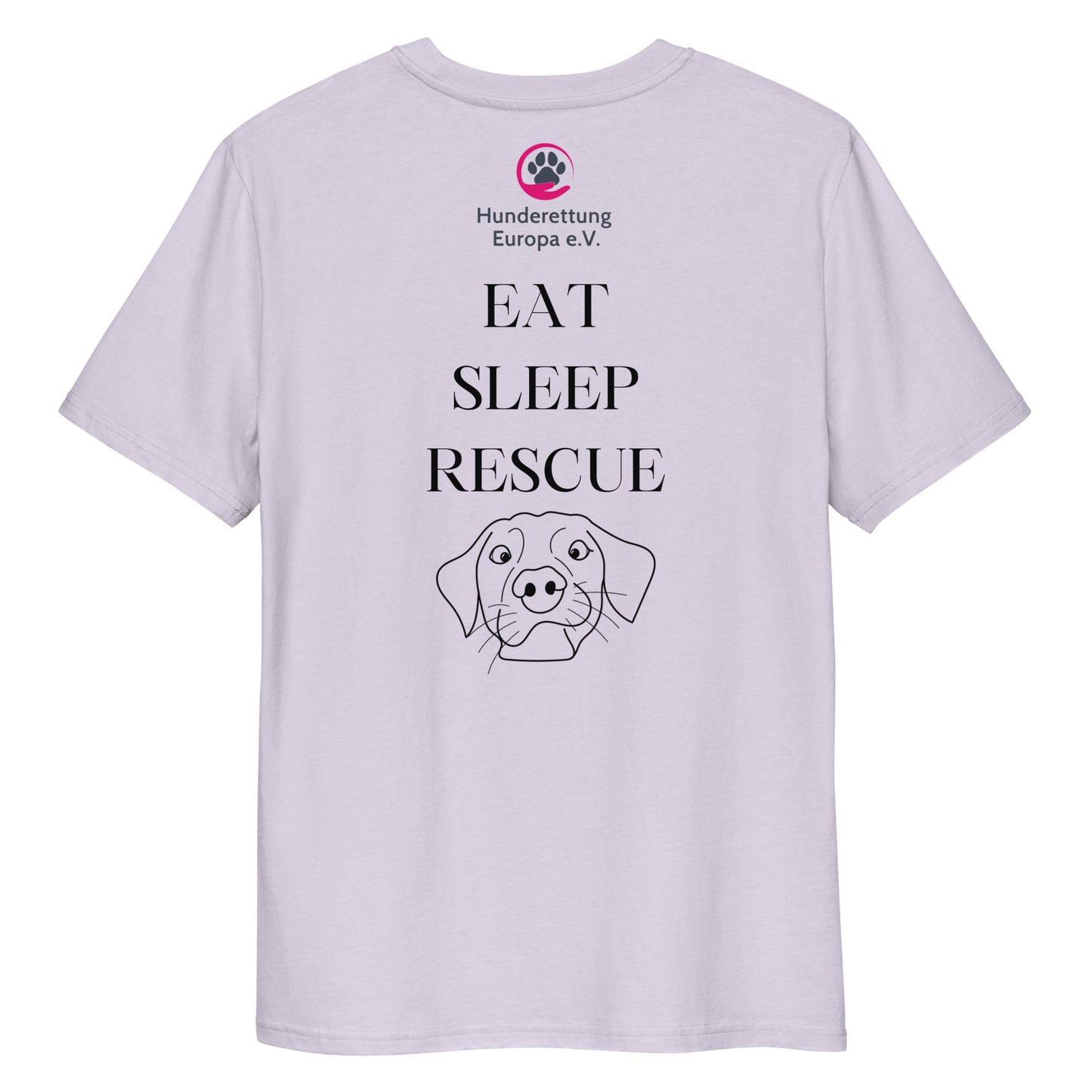 EATSLEEPRESCUE X Hunderettung Europa e.V.  Bio-Baumwoll-T-Shirt