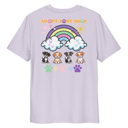 PRIDE ADOPT DONT SHOP Rainbow Bio-Baumwoll-T-Shirt
