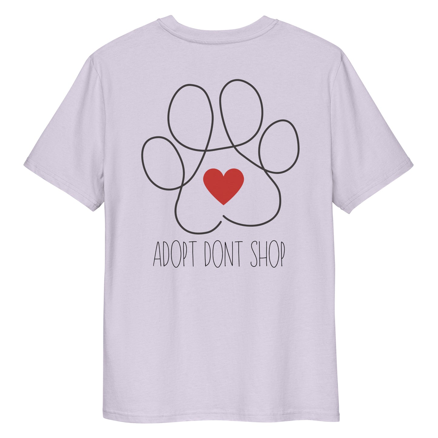 ADOPT DONT SHOP Paw Bio-Baumwoll-T-Shirt