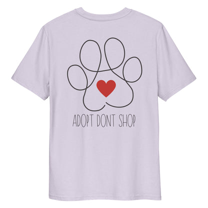 ADOPT DONT SHOP Paw Bio-Baumwoll-T-Shirt