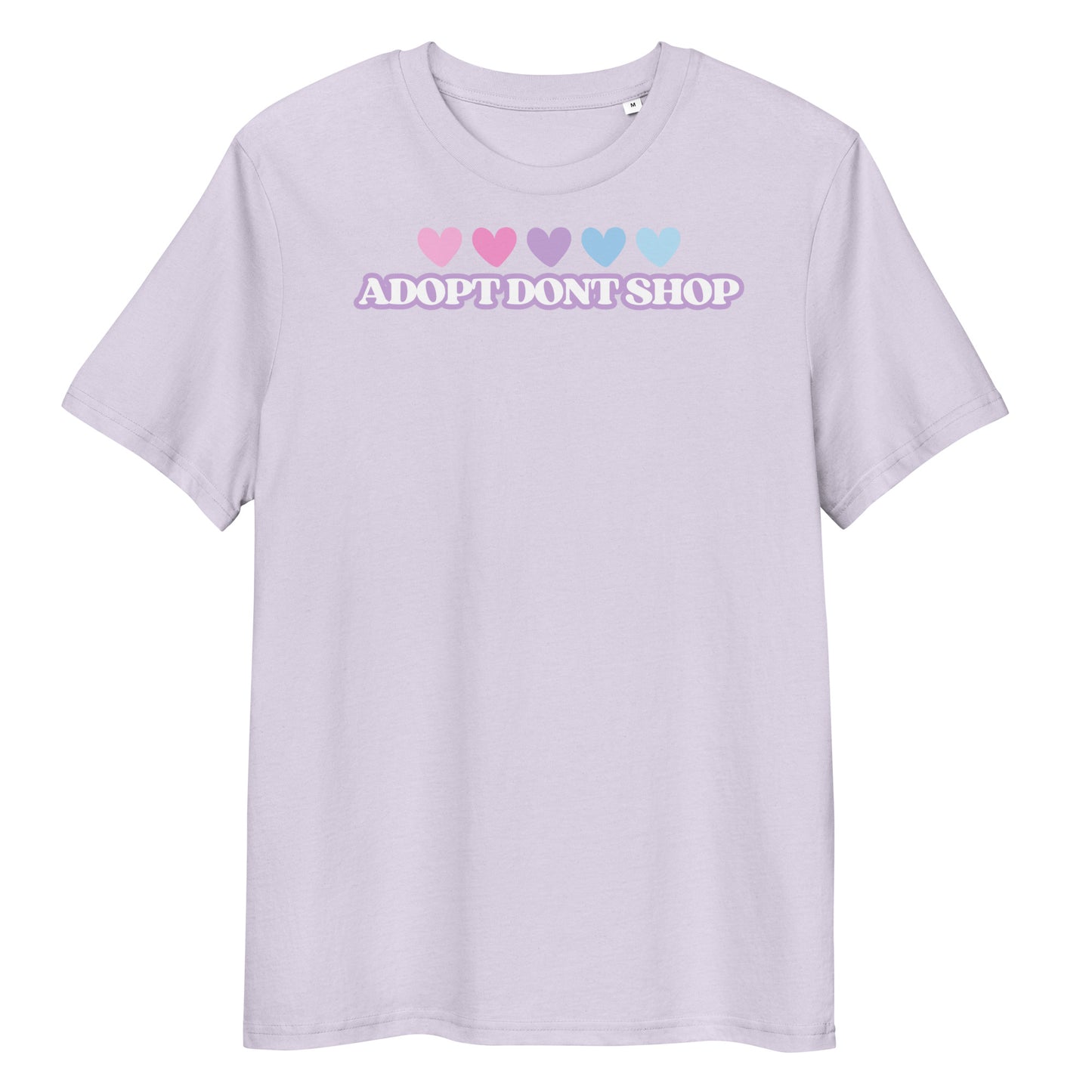 PRIDE ADOPT DONT SHOP Hearts Bio-Baumwoll-T-Shirt