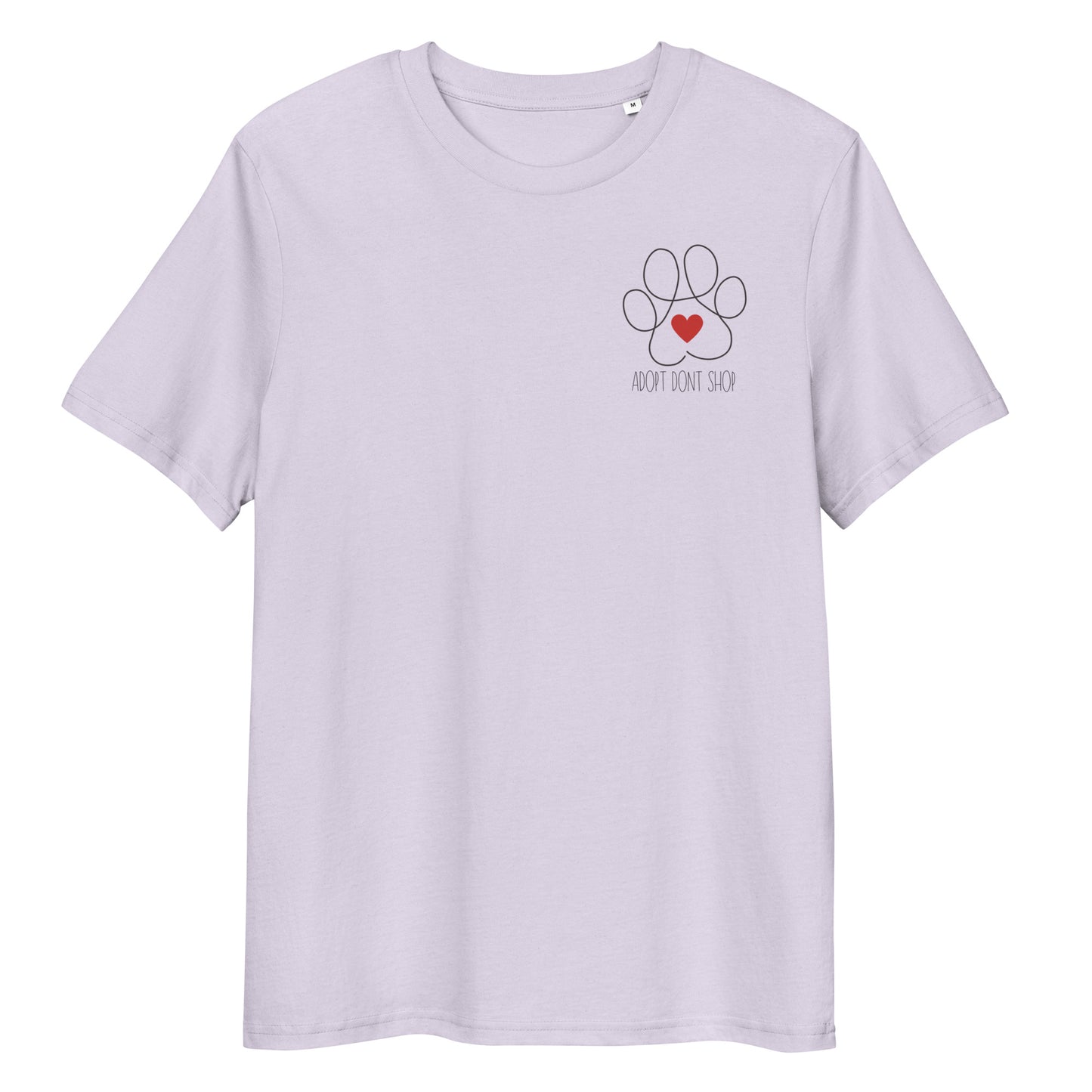 ADOPT DONT SHOP Paw Bio-Baumwoll-T-Shirt