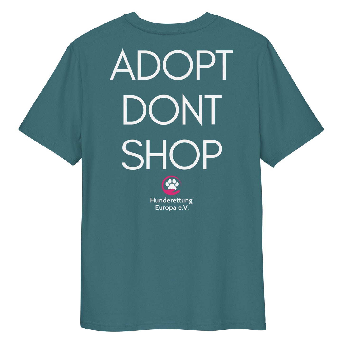 ADOPTDONTSHOP X Hunderettung Europa e.V.  Bio-Baumwoll-T-Shirt