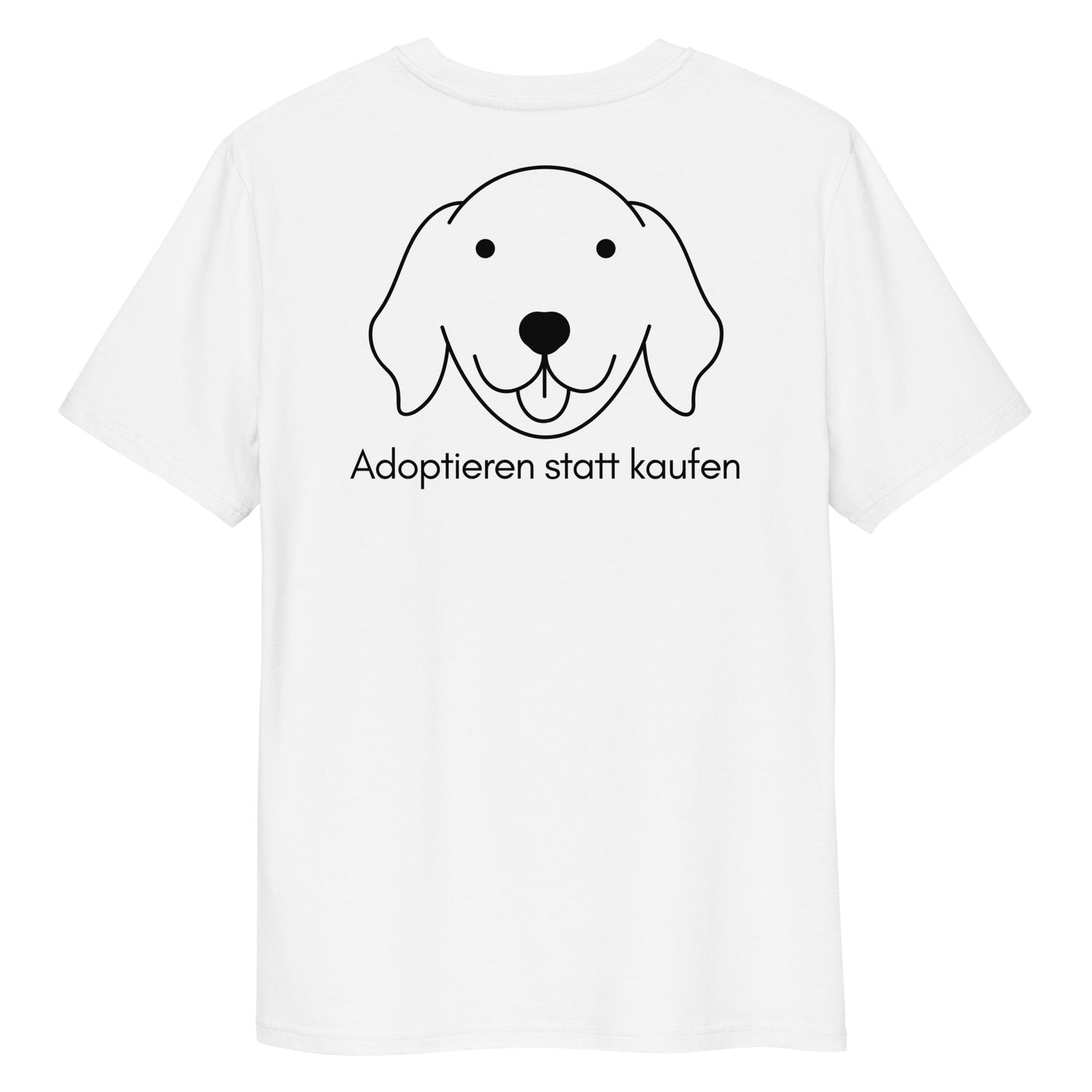 Adoptieren statt kaufen Bio-Baumwoll-T-Shirt