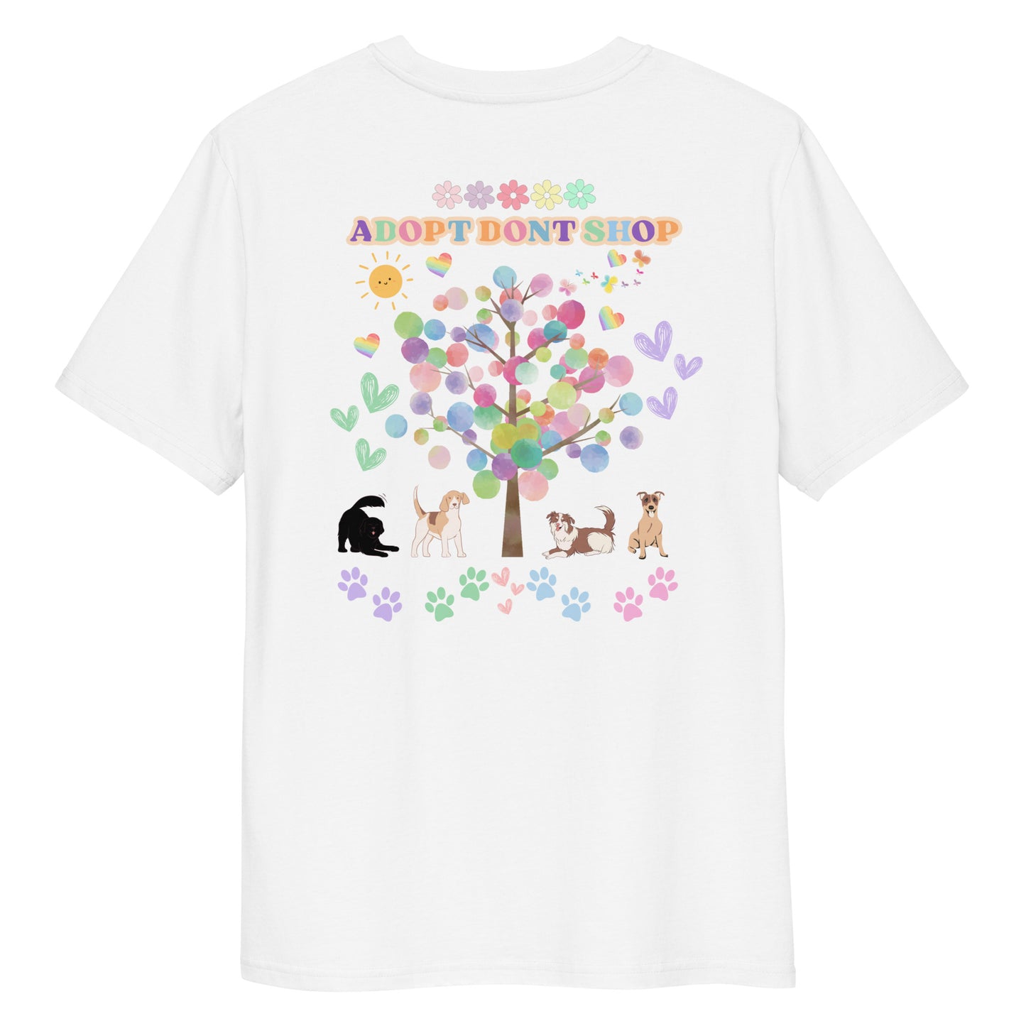PRIDE ADOPT DONT SHOP Tree-Style Bio-Baumwoll-T-Shirt