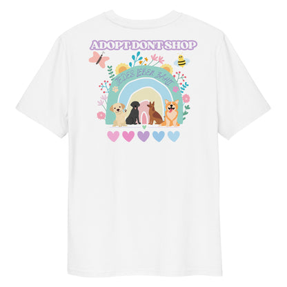 PRIDE ADOPT DONT SHOP Hearts Bio-Baumwoll-T-Shirt