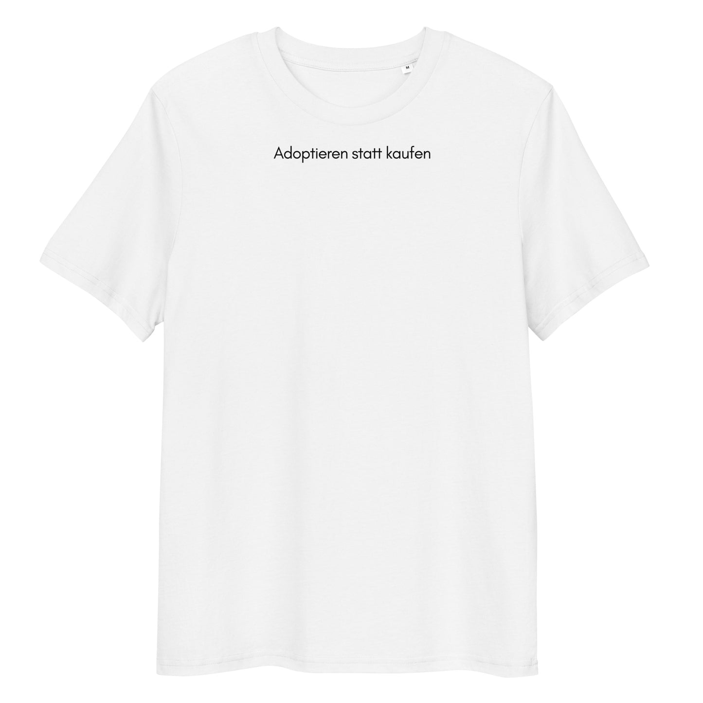 Adoptieren statt kaufen Bio-Baumwoll-T-Shirt