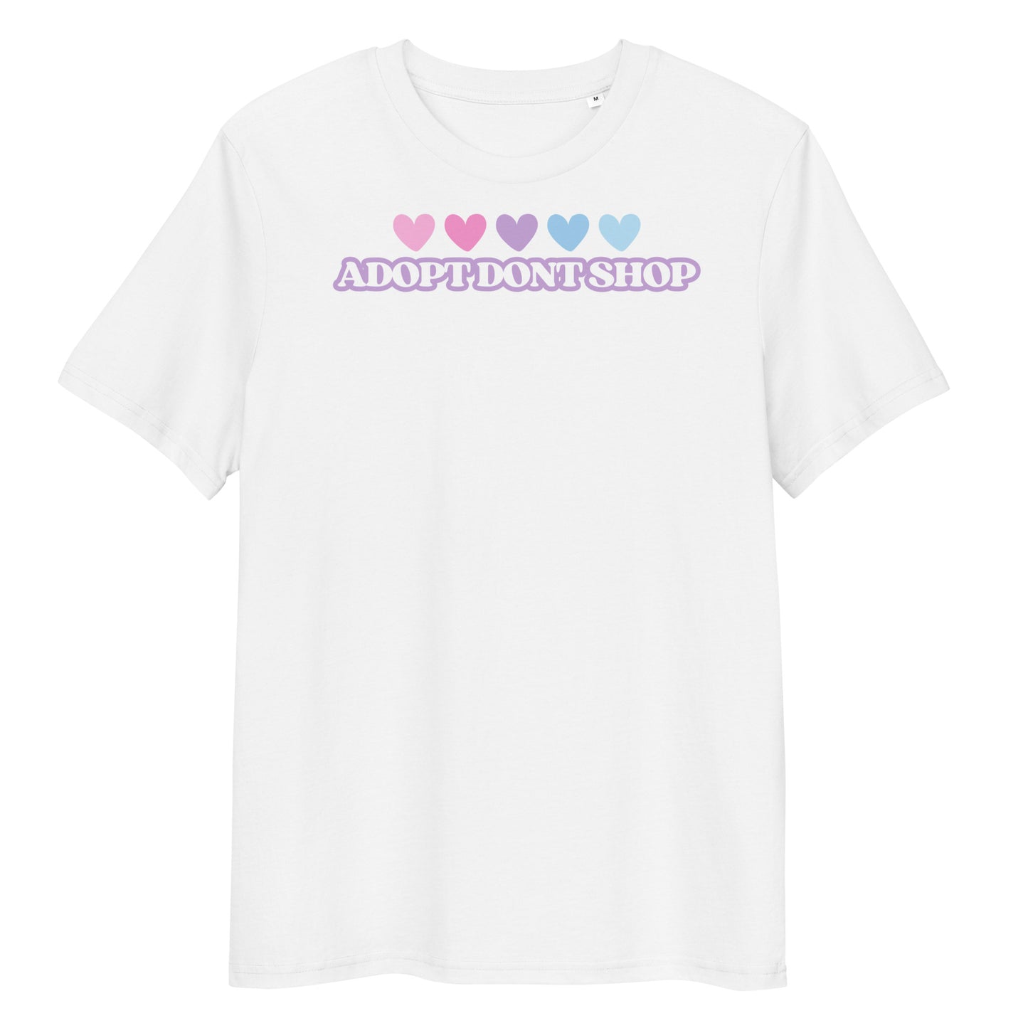 PRIDE ADOPT DONT SHOP Hearts Bio-Baumwoll-T-Shirt