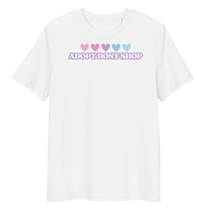 PRIDE ADOPT DONT SHOP Hearts Bio-Baumwoll-T-Shirt