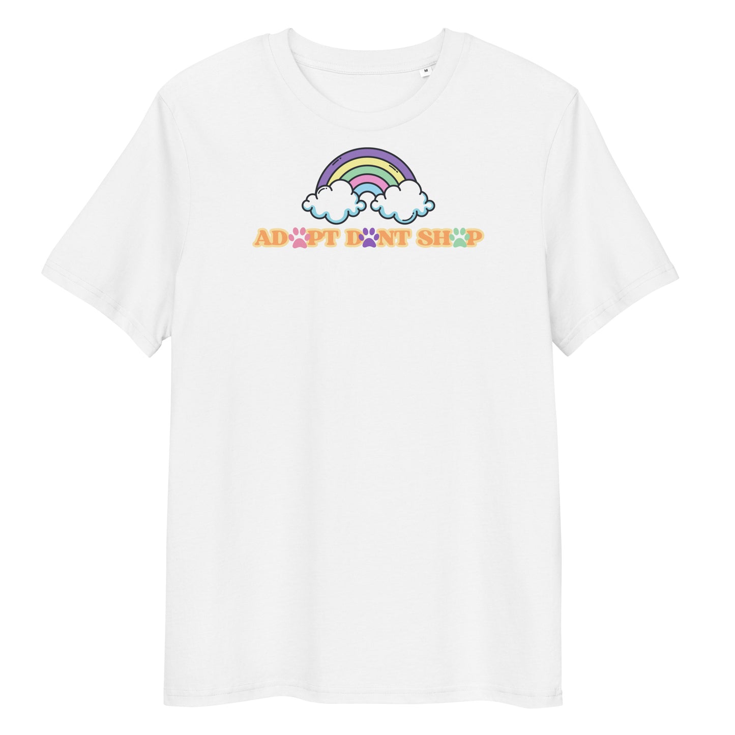 PRIDE ADOPT DONT SHOP Rainbow Bio-Baumwoll-T-Shirt