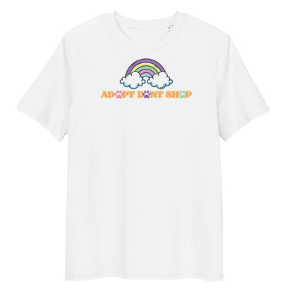 PRIDE ADOPT DONT SHOP Rainbow Bio-Baumwoll-T-Shirt