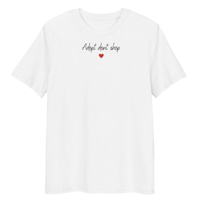 Not about the breed / Adopt dont shop Bio-Baumwoll-T-Shirt