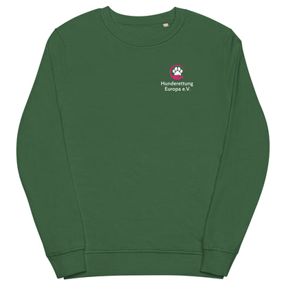 Everyone can make a difference Hunderettung Europa e.V. Unisex Bio-Pullover