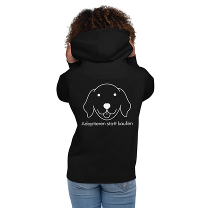 Adoptieren statt kaufen Kapuzenpullover