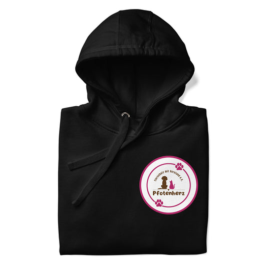 Pfotenherz Hoodie dunkel