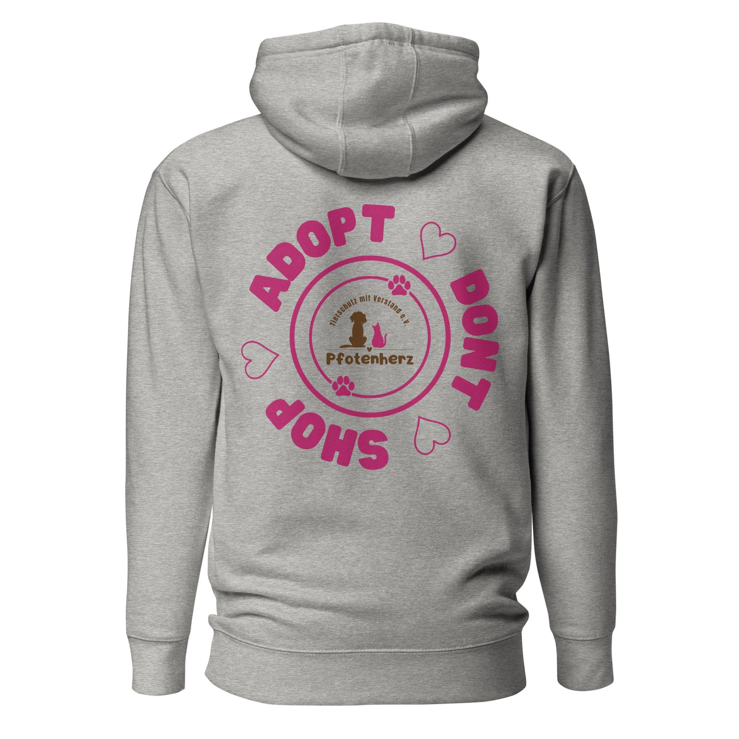 ADOPT DONT SHOP Pfotenherz Hoodie