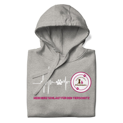 Pfotenherz Mein Herz schlägt Tierschutz Hoodie