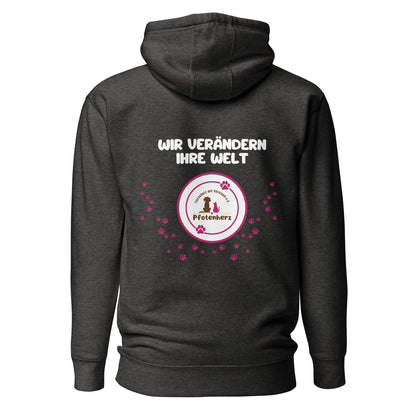 Wir verändern ihre Welt Pfotenherz e.V. // Unisex-Hoodie