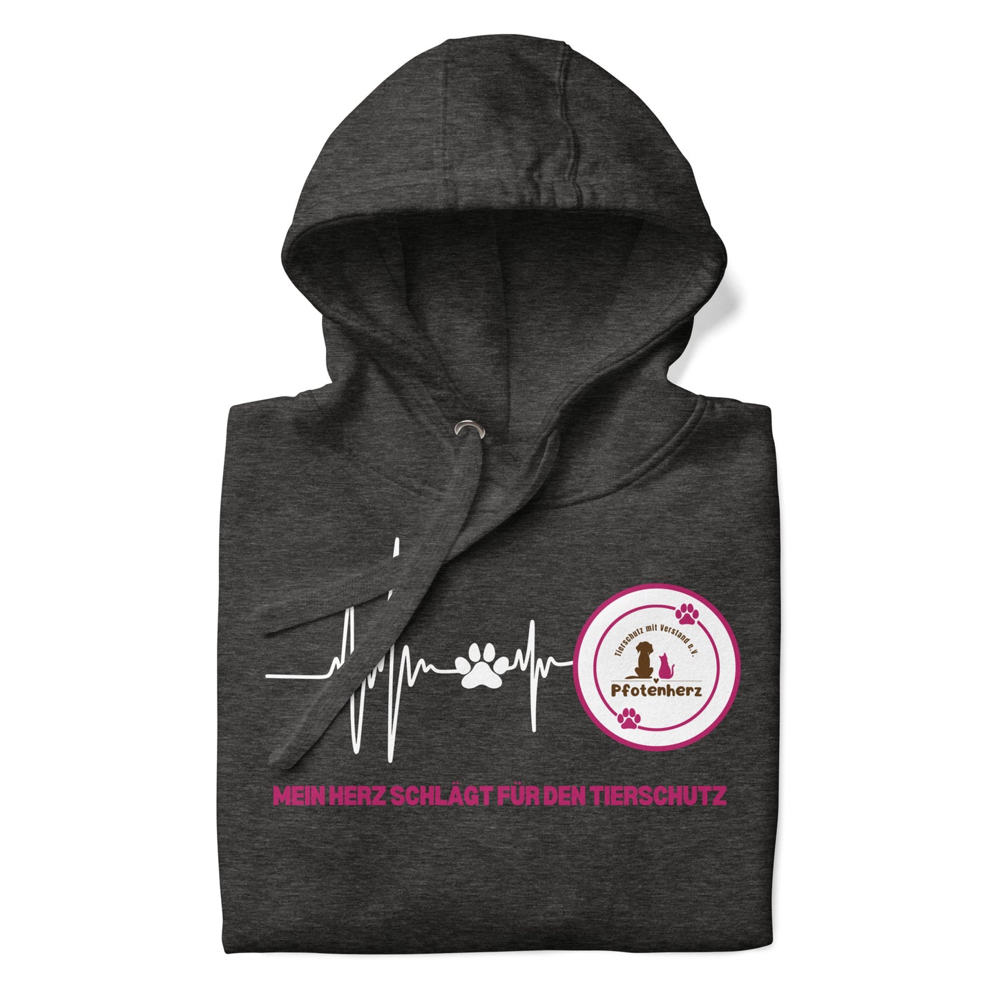Pfotenherz Mein Herz schlägt Tierschutz Hoodie